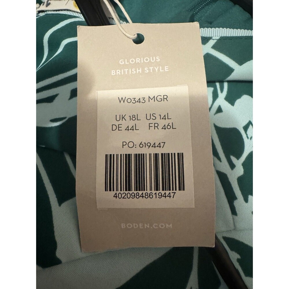 Boden Clarissa Dress NWT Floral Sleeveless A-Line Midi Dress Size 14L NWT - Picture 5 of 5